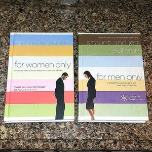 2 BOOKS SET FOR MEN & WOMEN ONLY HARDCOVER SET Shaunti Jeff Feldhahn Relatio…